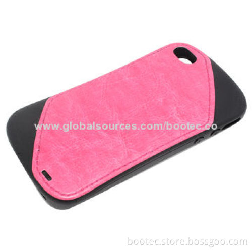 PU Leather IMD Case with Sewing for iPhone